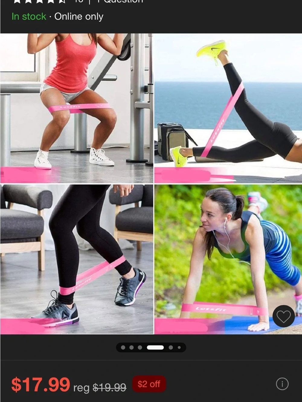 Pink Resistance Loop Bands - Set of 5